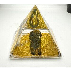 Decorative Paperweight/Snow Globe Pyramid With Sphinx Figurine